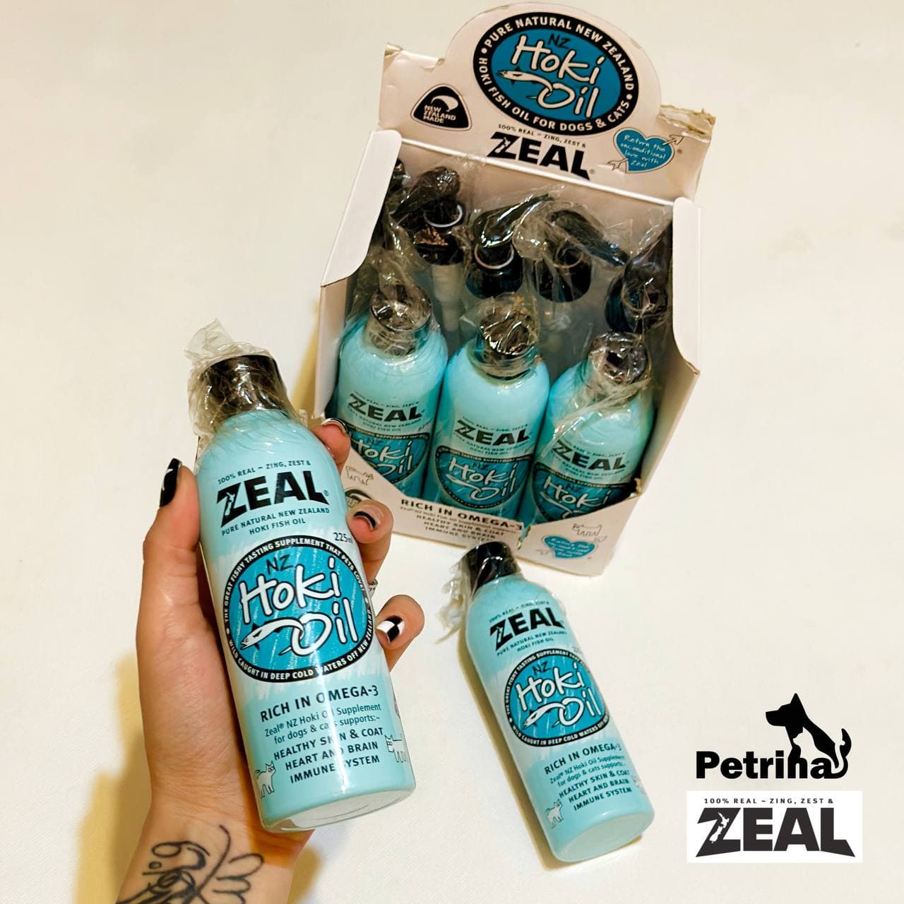 روغن ماهی هوک زیل مخصوص سگ و گربه | ZEAL Hoki Oil — تصویر ۳