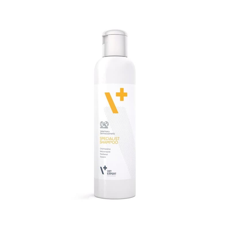 شامپو ضد قارچ سگ و گربه برند وت اکسپرت (درمان عفونت باکتریایی) | VetExpert V+ Specialist Shampoo — تصویر ۳