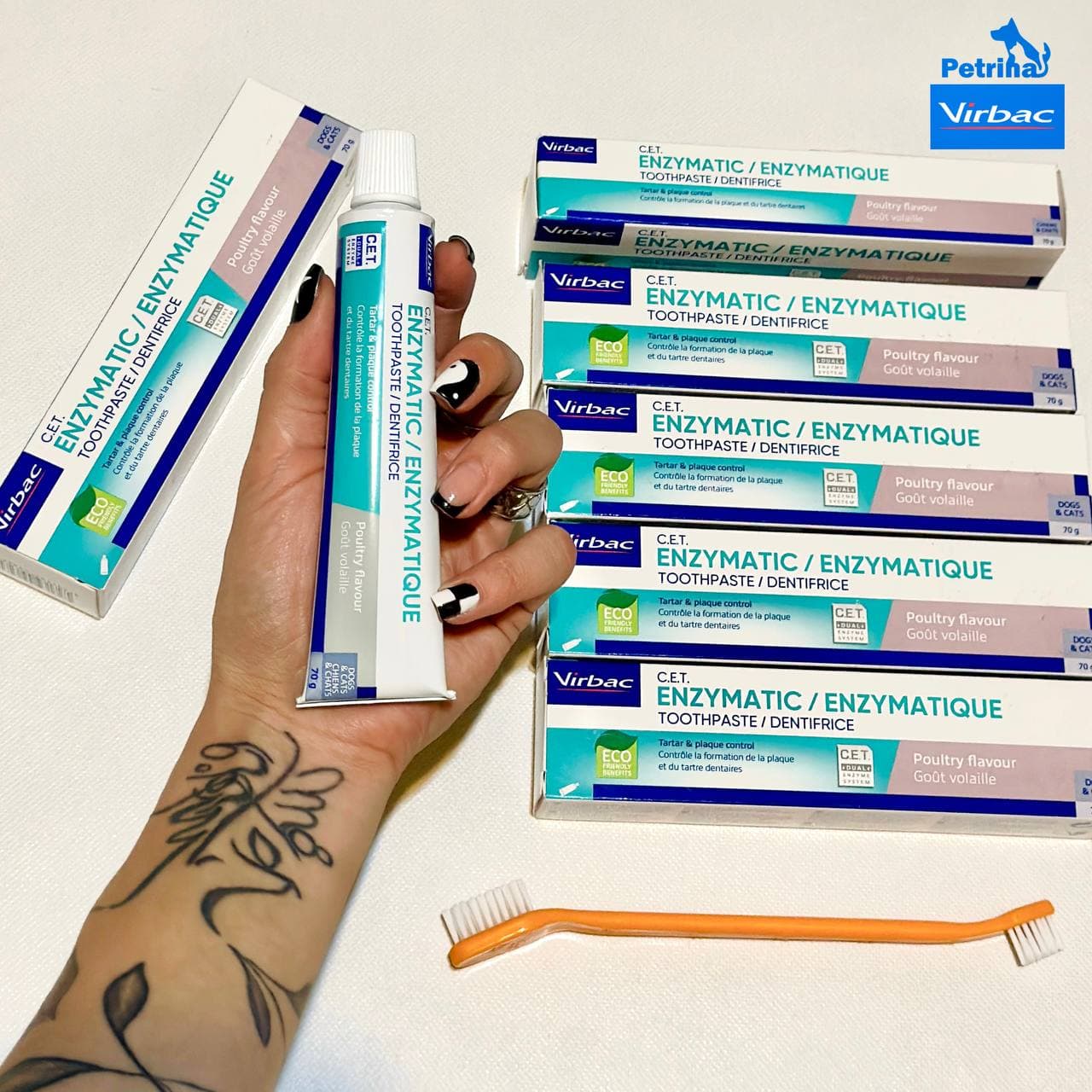 خمیر دندان آنزیمی سگ و گربه ویربک | Virbac C.E.T.® Enzymatic Toothpastes