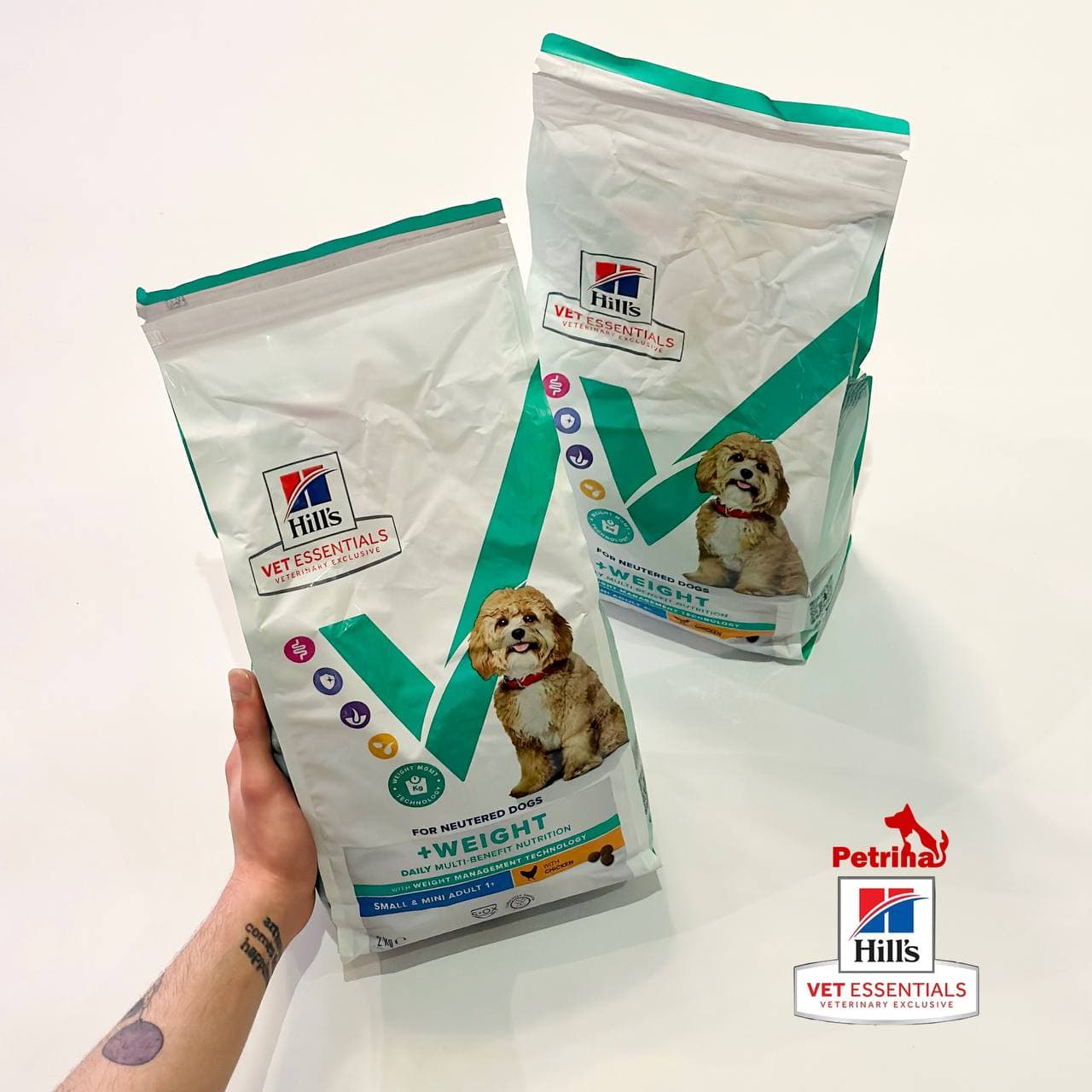 غذای خشک هیلز سگ عقیم شده Hill’s Vet Essentials Weight Multi Benefit | نژاد کوچک | 2 کیلو