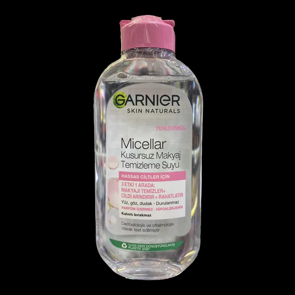 میسلار واتر گارنیر (Garnier) مخصوص پوست‌های خشک و حساس حجم ۴۰۰ میل | پاک‌کننده ملایم و آبرسان