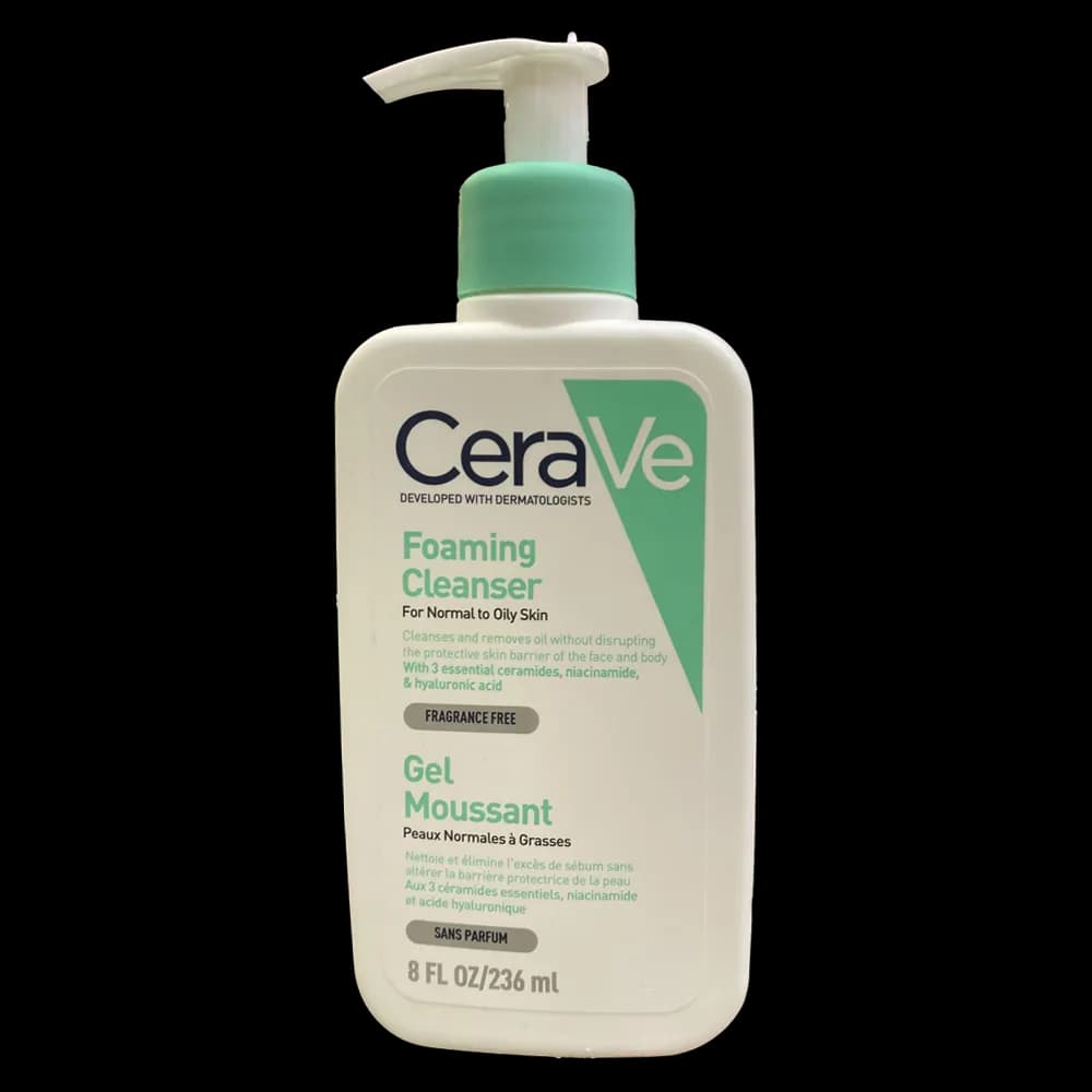 فوم شستشو صورت سراوی (CeraVe) مدل Foaming Facial Cleanser حجم ۲۳۶ میل | مخصوص پوست‌های نرمال تا چرب