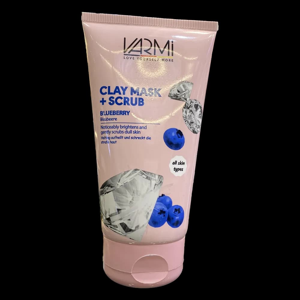 ماسک و اسکراب لایهبردار و روشنکننده صورت وارمی مدل بلوبری حجم 150 میلیلیتر | مناسب انواع پوست — تصویر ۲