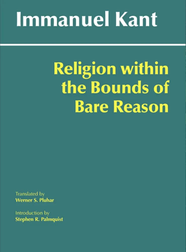 کتاب Religion Within the Bounds of Bare Reason (دین در محدوده عقل محض) نسخه انگلیسی PDF | ایمانوئل کانت
