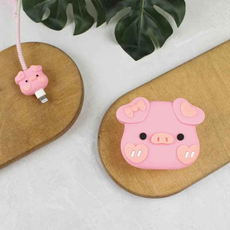 محافظ کابل و شارژر 20 وات ایفون طرح Pig — تصویر ۲