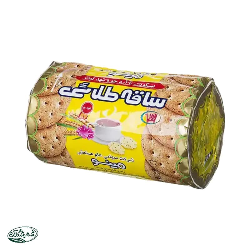بیسکوئیت ساقه طلایی با شهد توت مینو