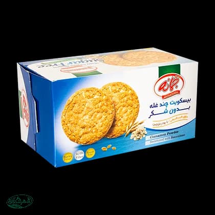 بیسکوئیت چند غله ساده بدون شکر جمانه — تصویر ۲