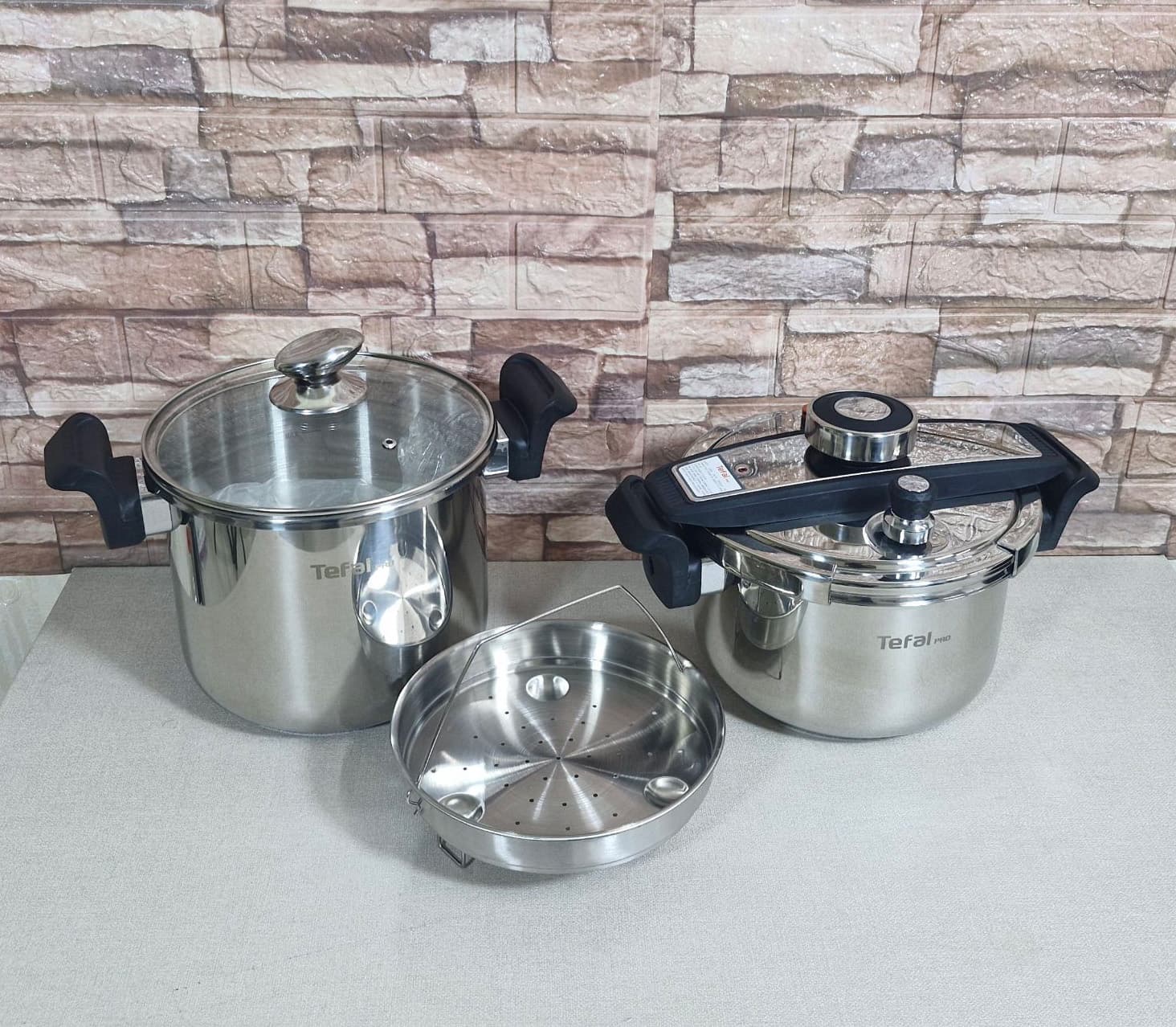 زودپز دوقلو کلیپسی تفال 7و5 لیتر مدل Tefal — تصویر ۵