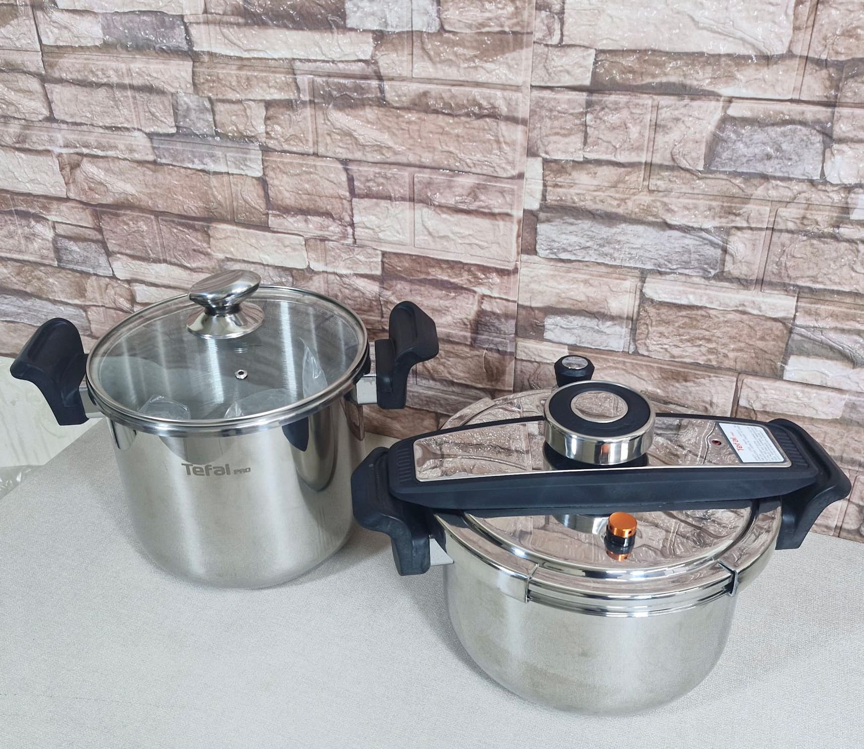 زودپز دوقلو کلیپسی تفال 7و5 لیتر مدل Tefal — تصویر ۲