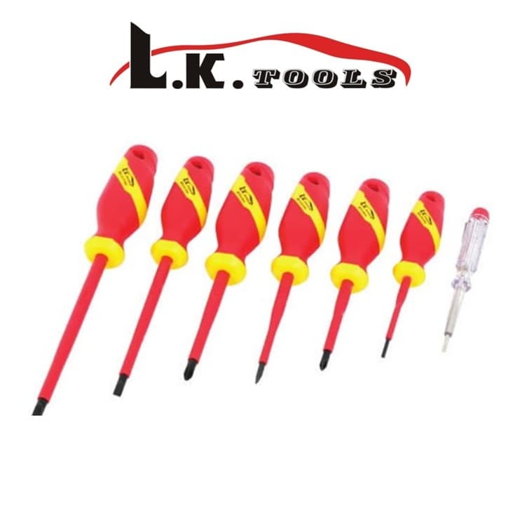 سری ۷ عددی پیچ گوشتی ۱۰۰۰ ولت VDE برند LK کد D0182