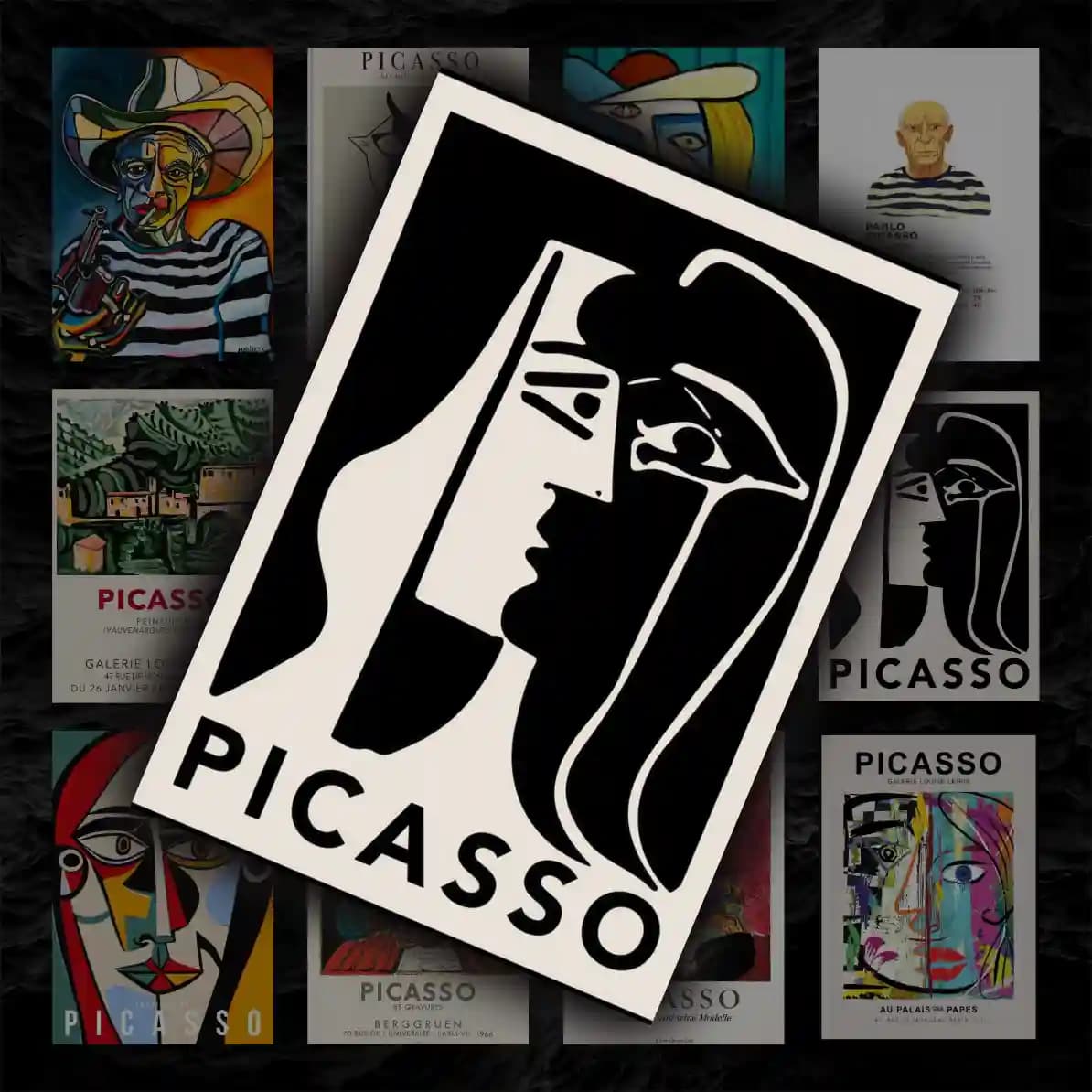 پک پوستر 12 عددی مجموعه آثار پابلو پیکاسو | Pablo Picasso
