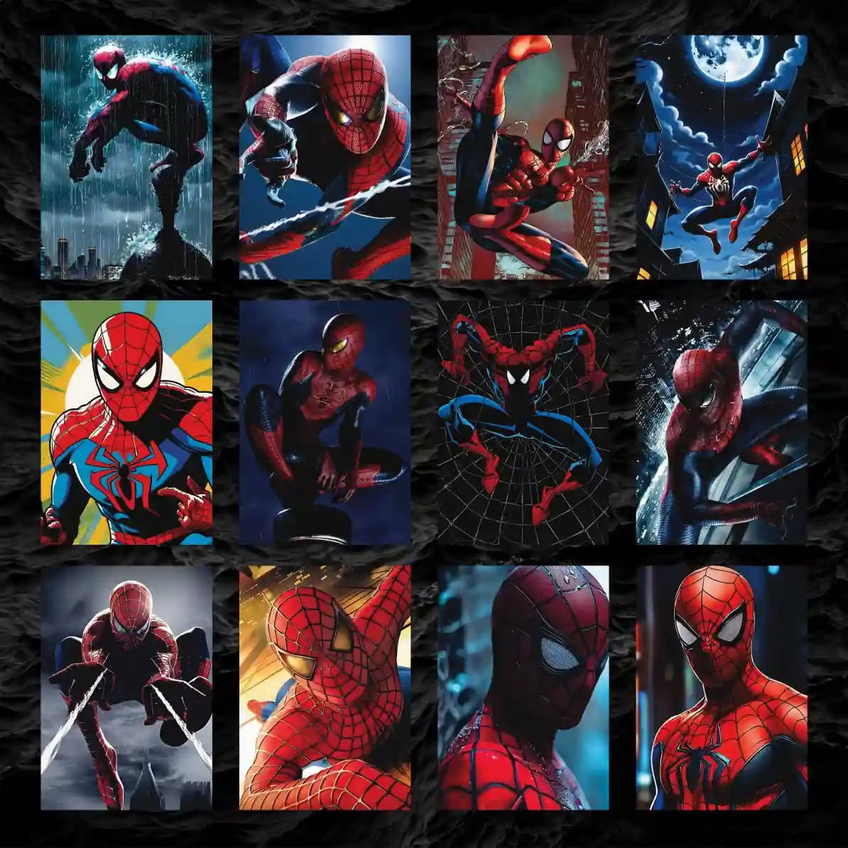 پک پوستر ۱۲ عددی اسپایدرمن | Spider Man 🕸️🕷️ — تصویر ۳