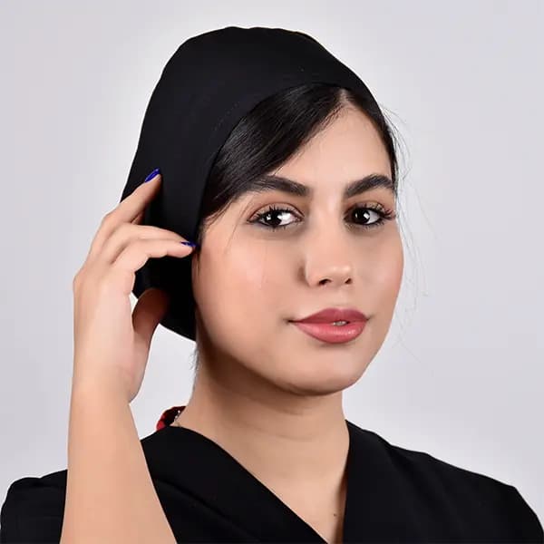 کلاه جراحی ساده مشکی