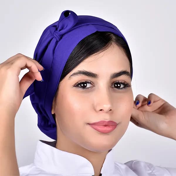 کلاه حجاب ساده بنفش سیزگی