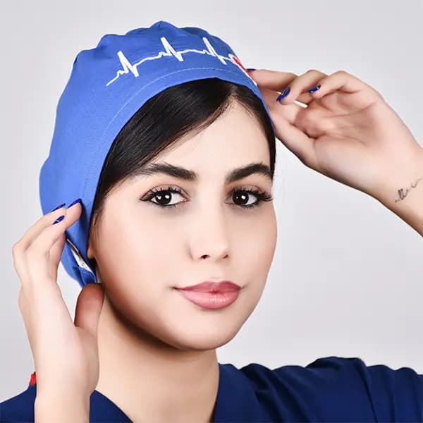 کلاه ecg آبی استخری