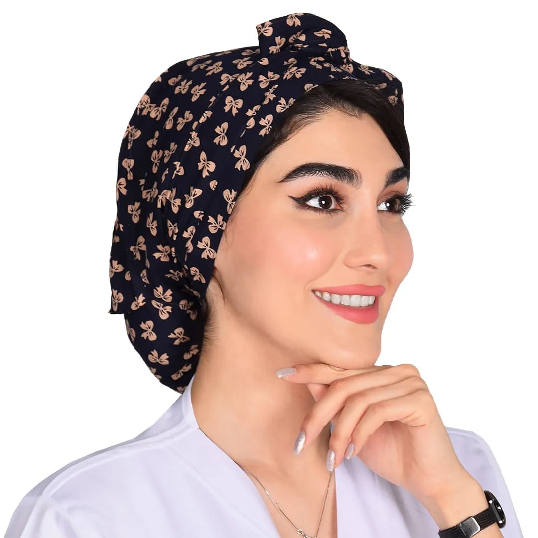 کلاه حجاب طرحدار کد 198