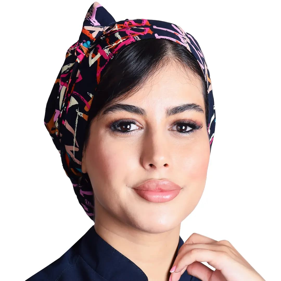 كلاه حجاب طرح‌دار كد 104