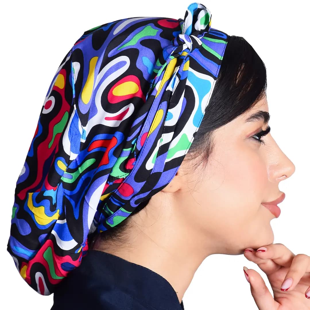 كلاه حجاب طرح‌دار كد 83 — تصویر ۳
