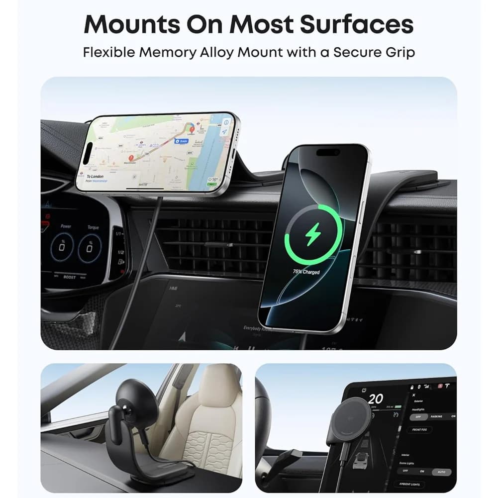 شارژر فندکی بیسیم 15 وات انکر مدل B2216 به همراه کابل تبدیل USB-C — تصویر ۶