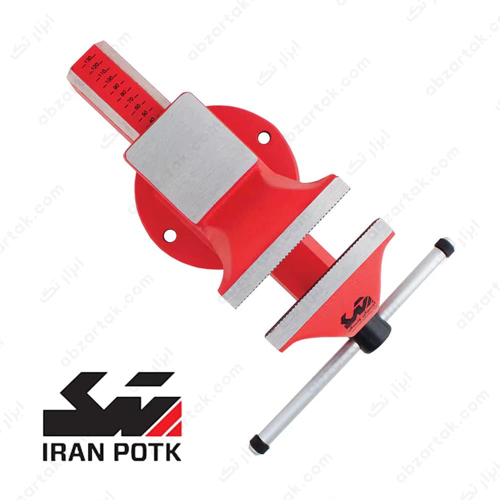 گیره رومیزی فولادی سایز 120 برند ایران پتک — تصویر ۳