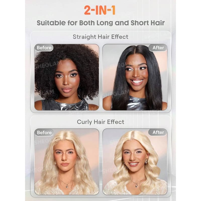 اتو مو شیگلم Sheglam مدل Sleek Chic Insta-Heat Straight Styler — تصویر ۳