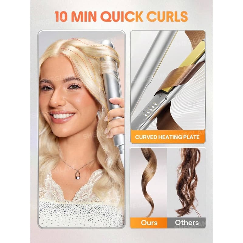 اتو مو شیگلم Sheglam مدل Sleek Chic Insta-Heat Straight Styler — تصویر ۸