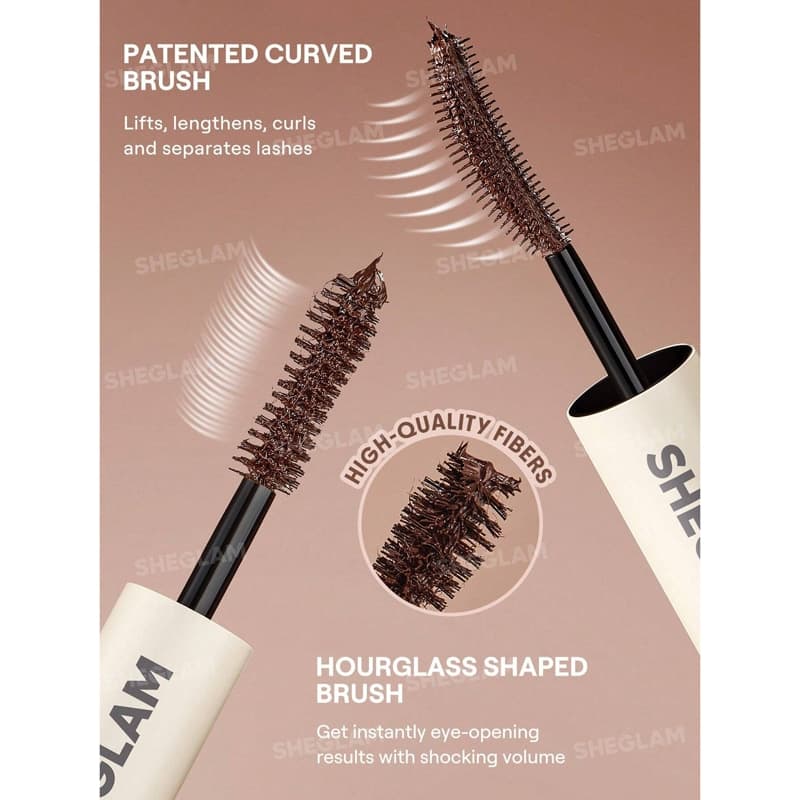 ریمل دو طرفه و ضدآب شیگلم Sheglam مدل All-In-One رنگ Macchiato — تصویر ۶
