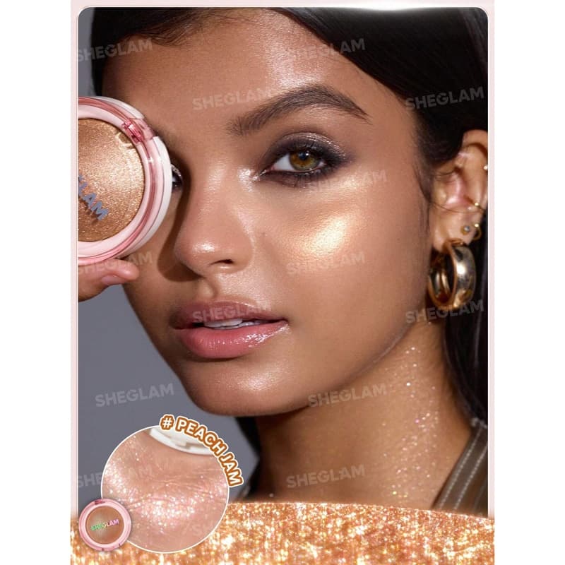 هایلایتر بالشتی شیگلم Sheglam مدل Glowchi Bouncy Highlighter رنگ Peach Jam — تصویر ۲