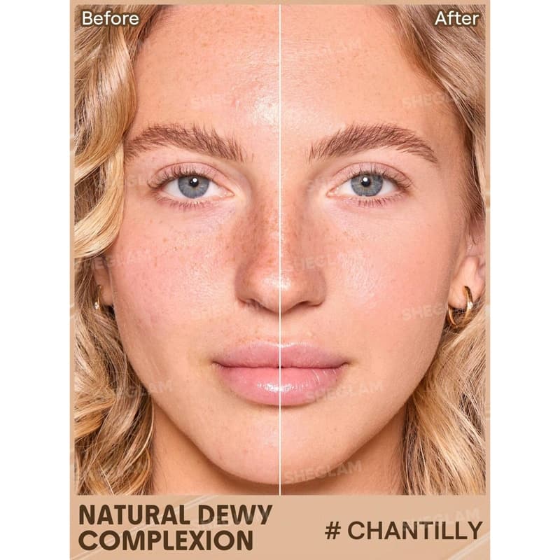 تینت پوست SPF20 شیگلم Sheglam مدل Dew & Done Skin Tint رنگ Chantilly — تصویر ۲