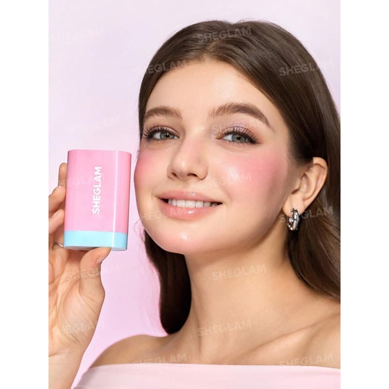 رژگونه استیکی شیگلم Sheglam مدل Glass Glow Blush Stick رنگ Brisk Babe — تصویر ۳