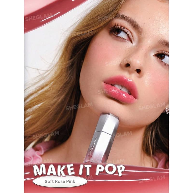 لیپ گلاس شیشه ای شیگلم Sheglam مدل Glass Lock Air Gloss رنگ Make It Pop — تصویر ۲