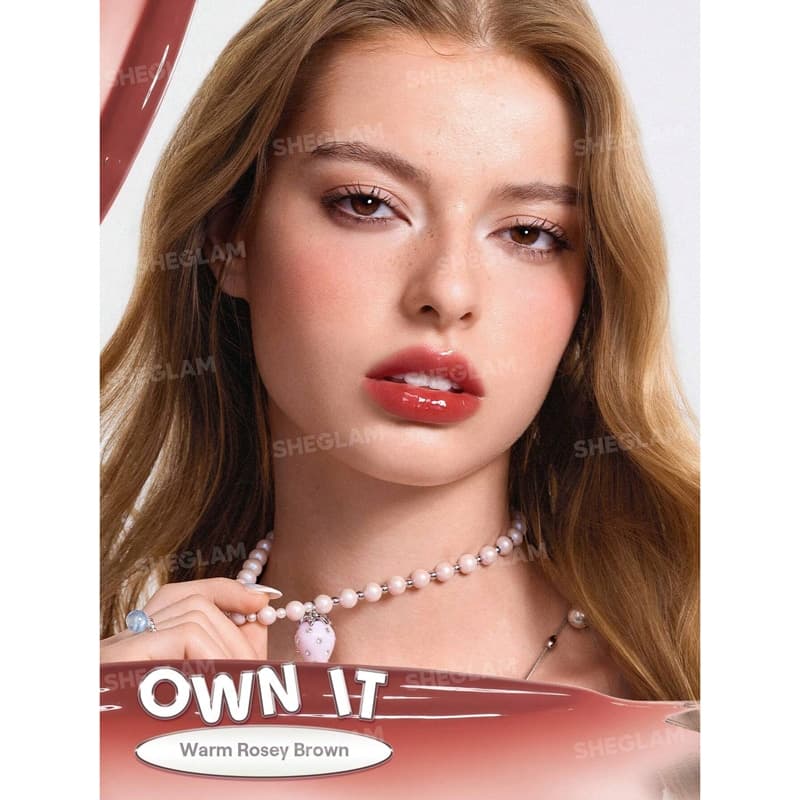 لیپ گلاس شیشه ای شیگلم Sheglam مدل Glass Lock Air Gloss رنگ Own It — تصویر ۳