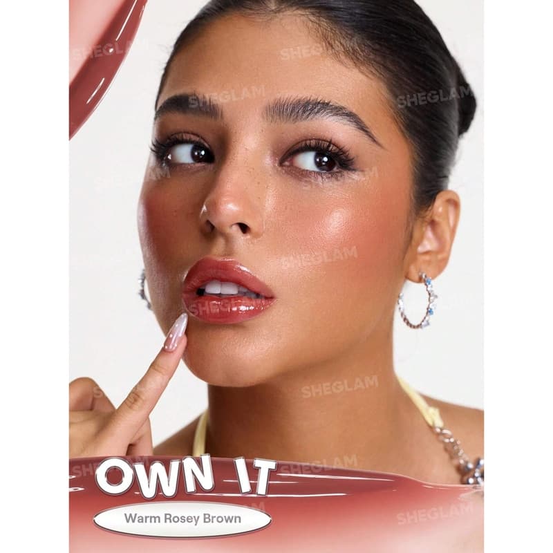 لیپ گلاس شیشه ای شیگلم Sheglam مدل Glass Lock Air Gloss رنگ Own It — تصویر ۲