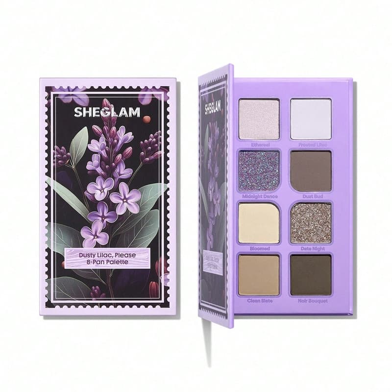 پالت سایه 8 رنگ شیگلم SHEGLAM مدل Please 8-Pan Palette رنگ Dusty Lilac
