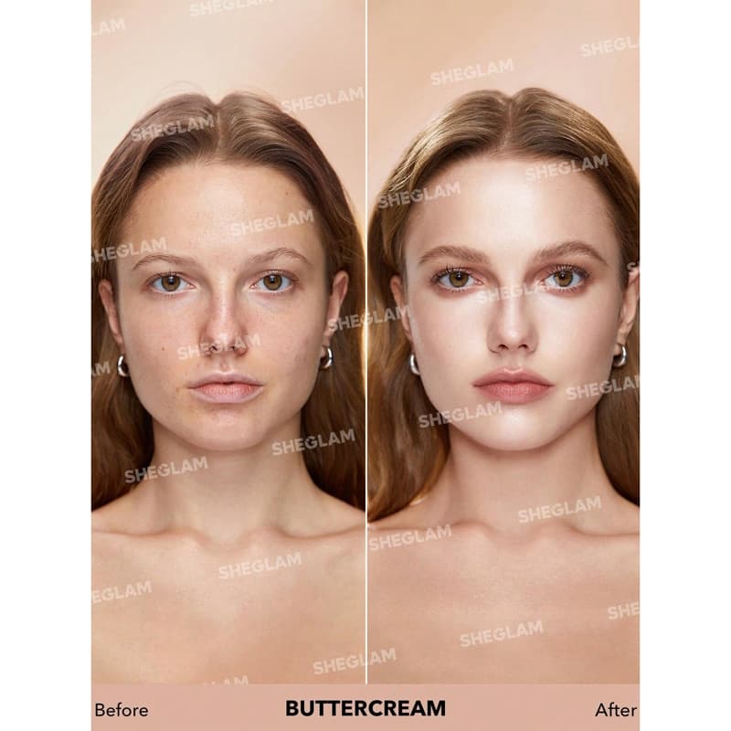 کرم پودر آبرسان شیگلم SHEGLAM مدل SkinFinite Hydrating رنگ Buttercream — تصویر ۲