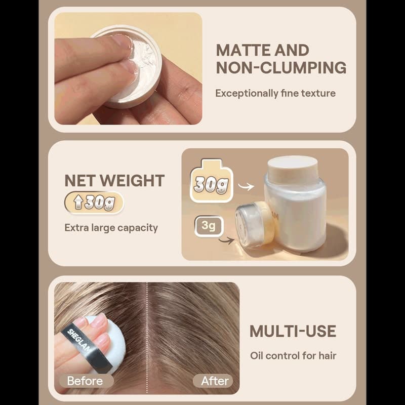 پودر فیکس شیگلم Sheglam مدل Blur In A Bottle Loose Setting Powder رنگ Translucent — تصویر ۴