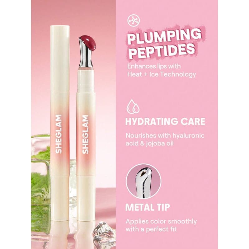 لیپ پلامپر حجم دهنده شیگلم Sheglam مدل Bold Booster Lip Plumper رنگ Strawberry Fields — تصویر ۵