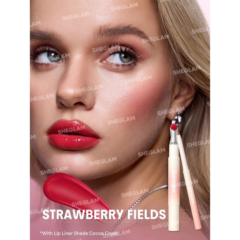لیپ پلامپر حجم دهنده شیگلم Sheglam مدل Bold Booster Lip Plumper رنگ Strawberry Fields — تصویر ۴