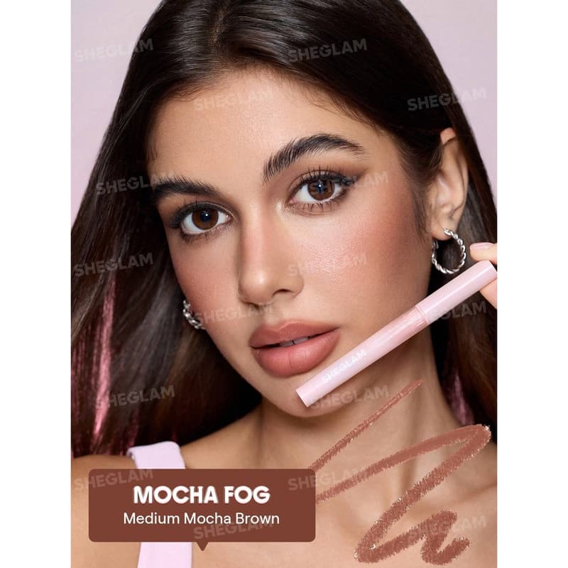 خط لب شیگلم Sheglam مدل Cloudline Blur Lip Liner رنگ Mocha Fog — تصویر ۳