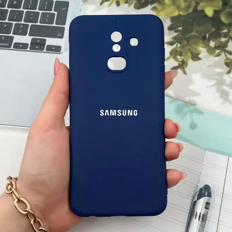 کاور شارک قاب مدل سیلیکونی مناسب برای گوشی موبایل سامسونگ Galaxy A6 Plus