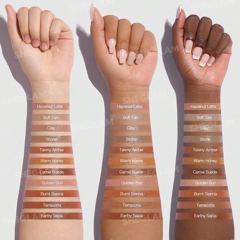 کانتور و برانزر استیکی کره ای شیگلم SHEGLAM مدل Buttery Buff Contour & Bronzer Stick رنگ Hazelnut Latte — تصویر ۴