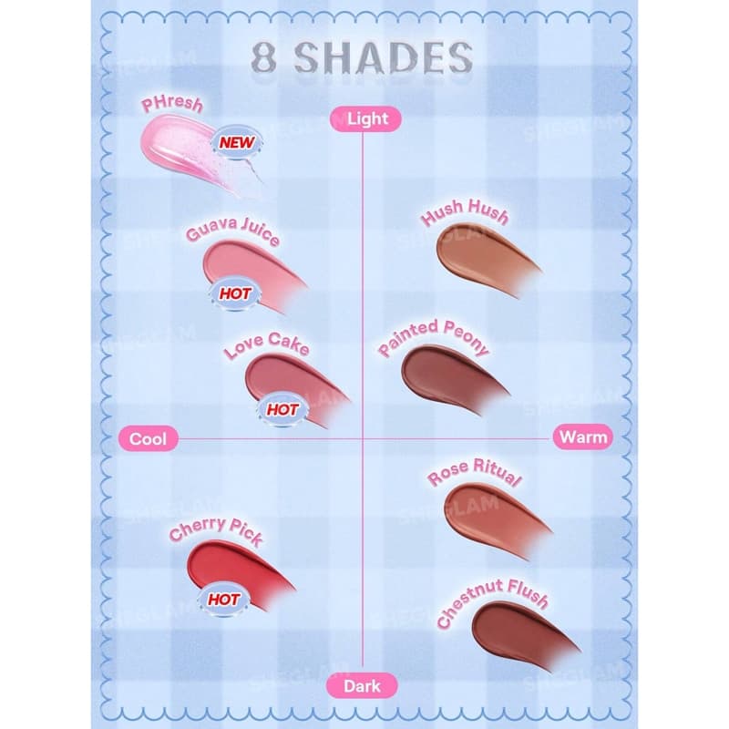 رژگونه استیکی کره ای شیگلم SHEGLAM مدل Buttery Bliss Blush Stick رنگ Cherry Pick — تصویر ۵