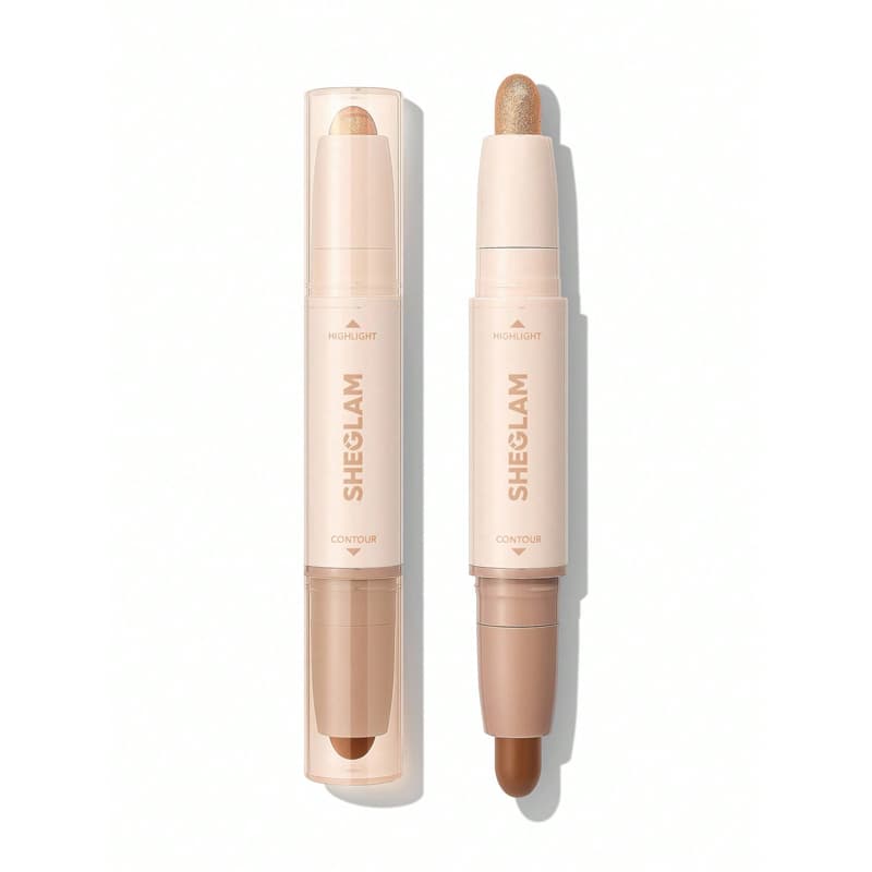 کانتور و هایلایتر استیکی دو طرفه شیگلم مدل Sheglam 2-IN-1 Contour & Highlight Stick رنگ Maple Syrup
