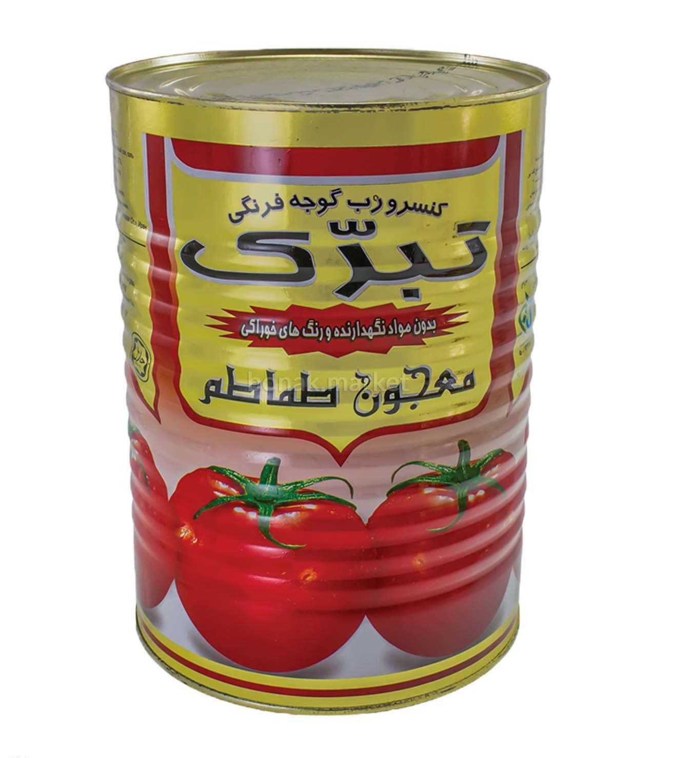 کنسرو رب گوجه فرنگی تبرک ۴ کیلویی