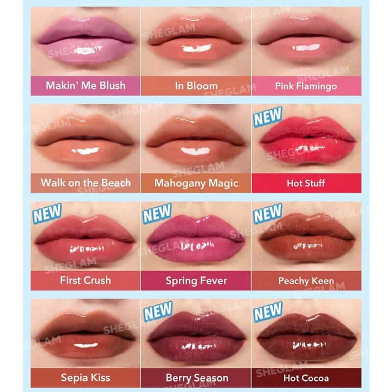 حجم دهنده و براق کننده لب شیگلم SHEGLAM رنگ Sepia Kiss — تصویر ۲