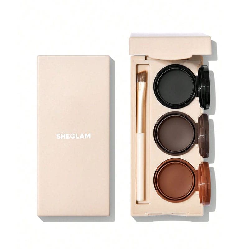 پالت 3 عددی خط چشم و ابرو‌ ژلی شیگلم SHEGLAM مدل Streamline
