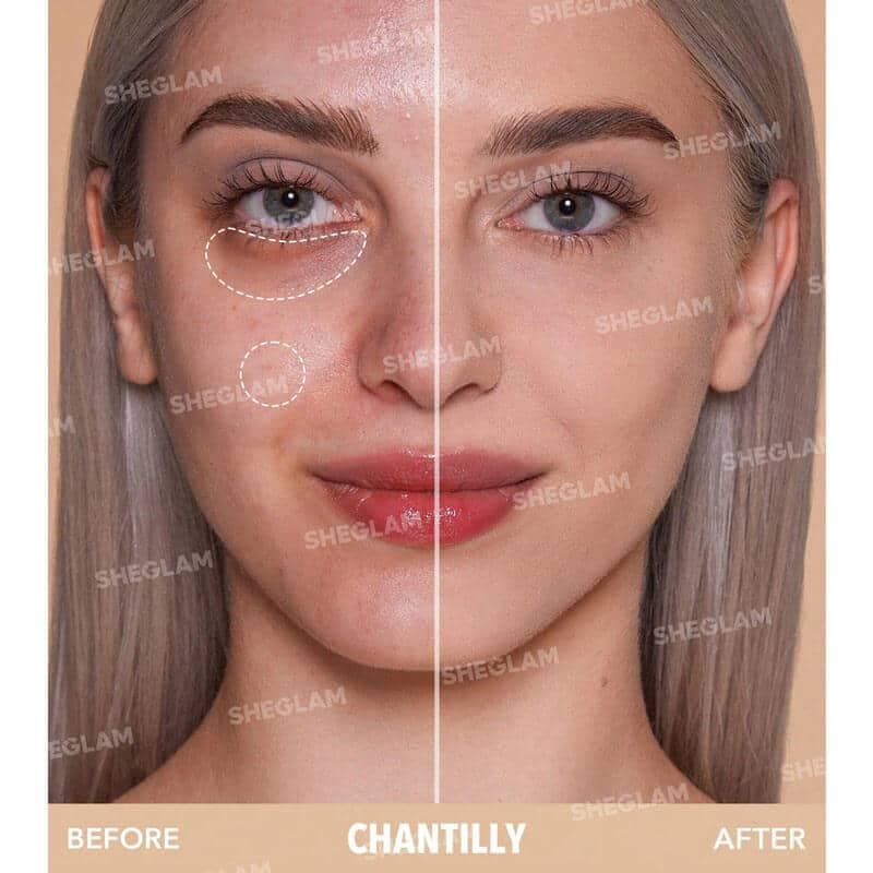 کانسیلر فول کاور 12 ساعته شیگلم SHEGLAM سری Like Magic مدل Chantilly — تصویر ۳