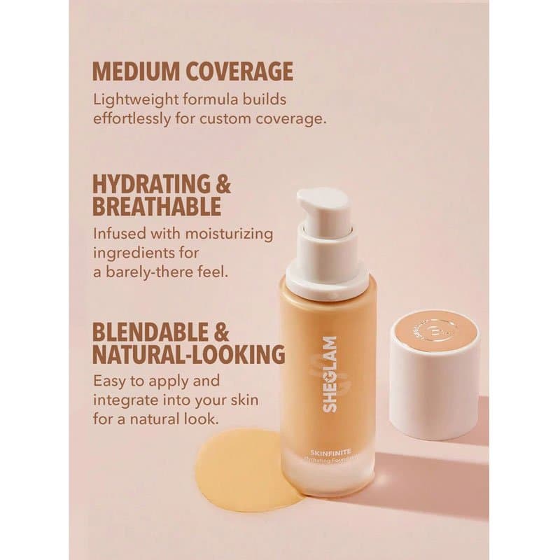 کرم پودر آبرسان شیگلم SHEGLAM مدل SkinFinite Hydrating رنگ Fair — تصویر ۲