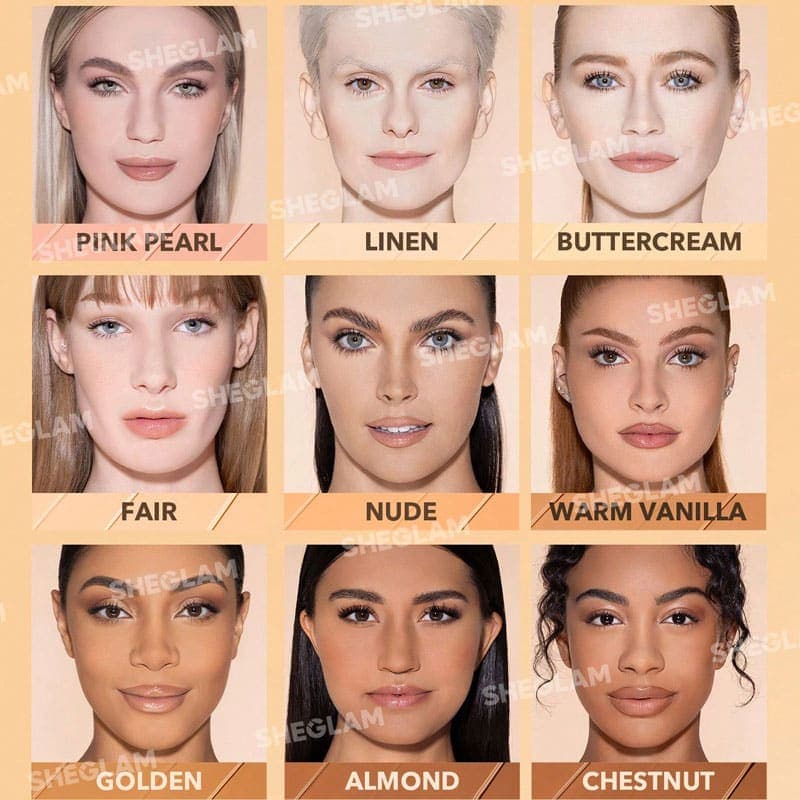 کانسیلر کرمی شیگلم SHEGLAM مدل RAPID RETOUCH CREAM CONCEALER رنگ LINEN — تصویر ۵