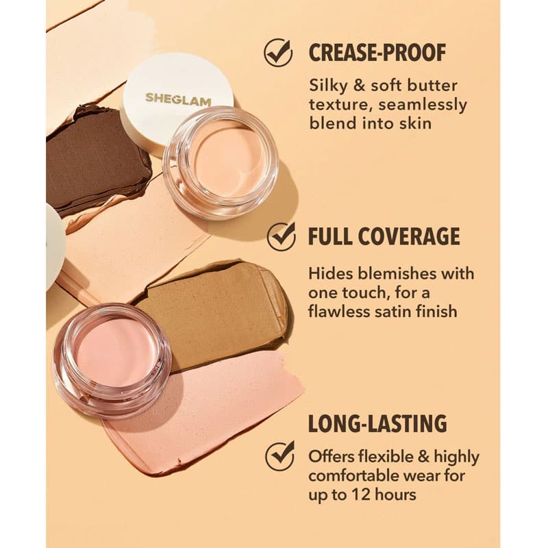 کانسیلر کرمی شیگلم SHEGLAM مدل RAPID RETOUCH CREAM CONCEALER رنگ LINEN — تصویر ۶
